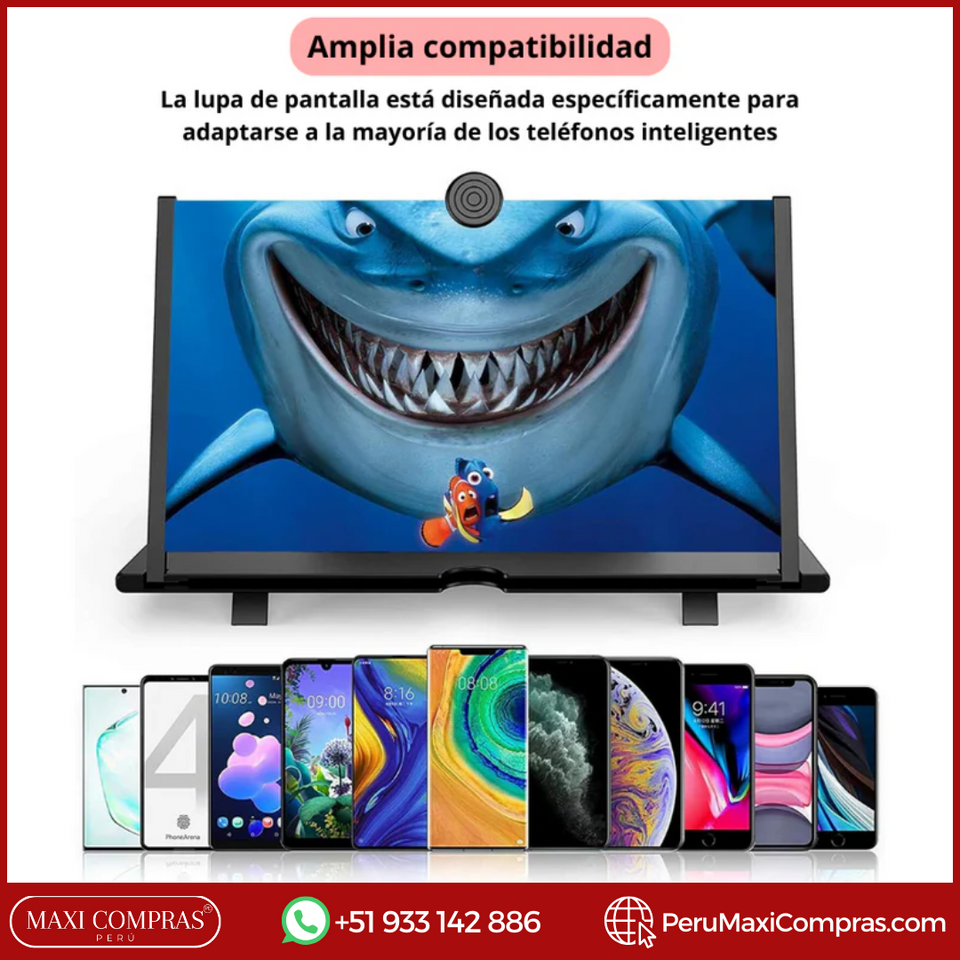 AmpliScreen®- Amplificador pantalla Celular