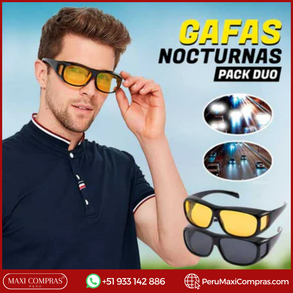 LENTES PARA CONDUCCIÓN - HD VISIÓN VISIÓN NOCTURNA (OFERTA 2X1)