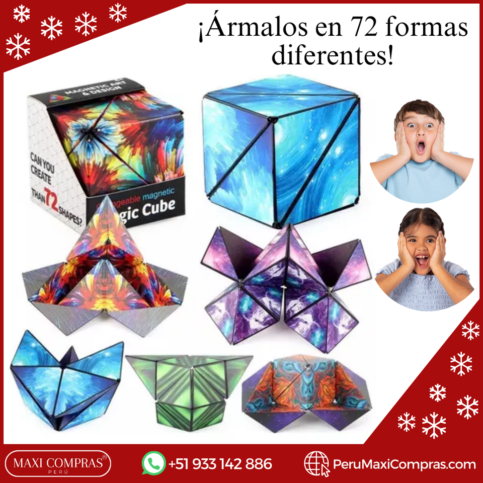 CUBO 3D MAGNETICO - 72 FORMAS