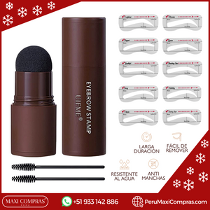 KIT SOMBRA PARA CEJAS 6D (1 SELLO PARA CEJAS + 10 PLANTILLAS + 1 CEPILLO)