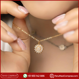 SET (COLLAR Y ANILLO DE GIRASOL ANTIESTRÉS GIRATORIO) - OFERTA 2X1