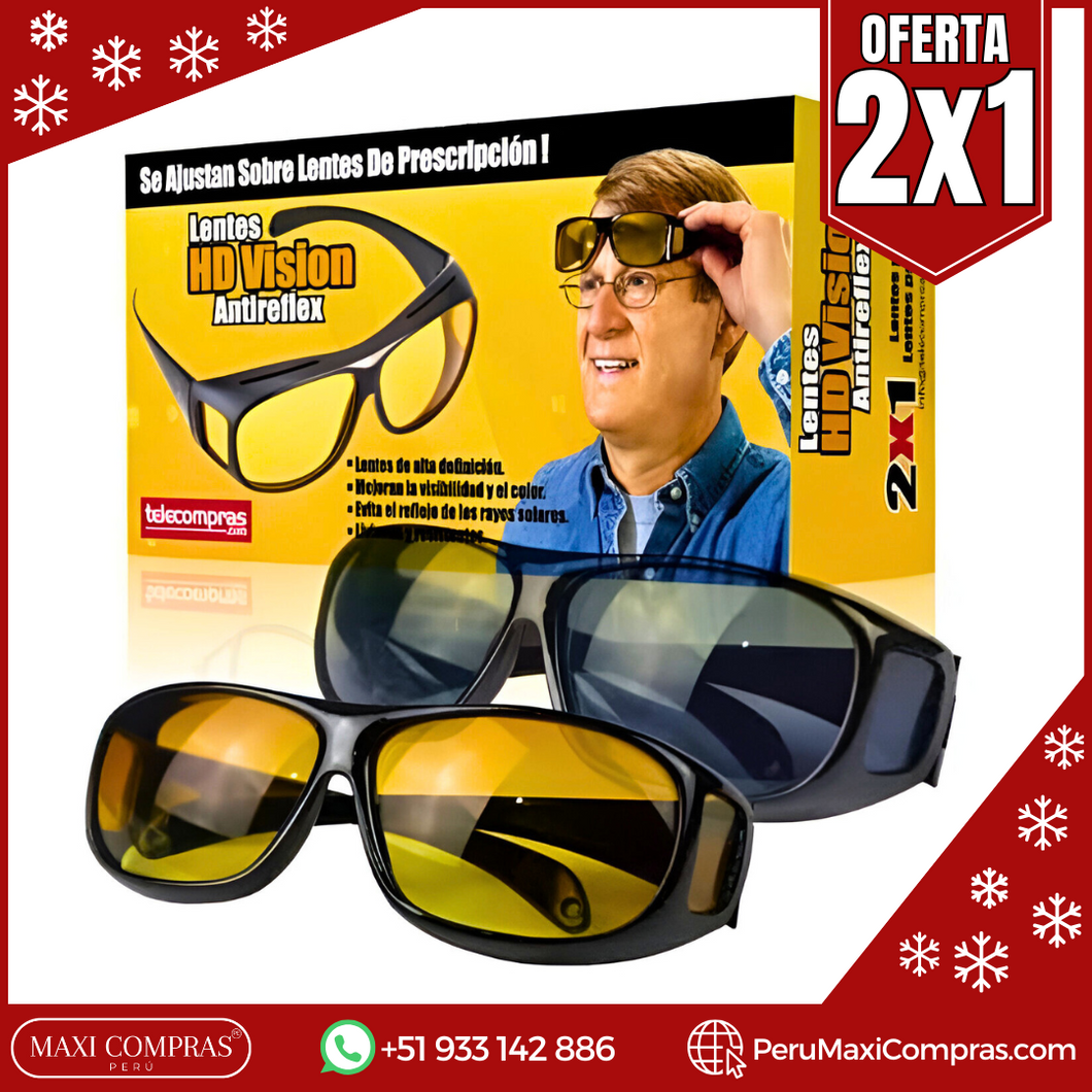 LENTES PARA CONDUCCIÓN - HD VISIÓN VISIÓN NOCTURNA (OFERTA 2X1)